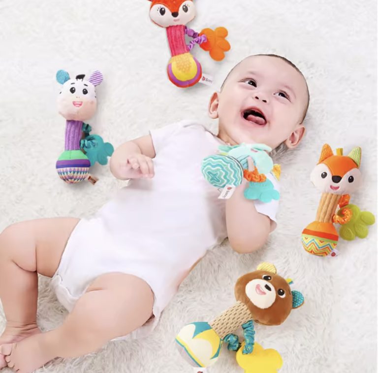 Baby hand grip squeakier and rattle teeether