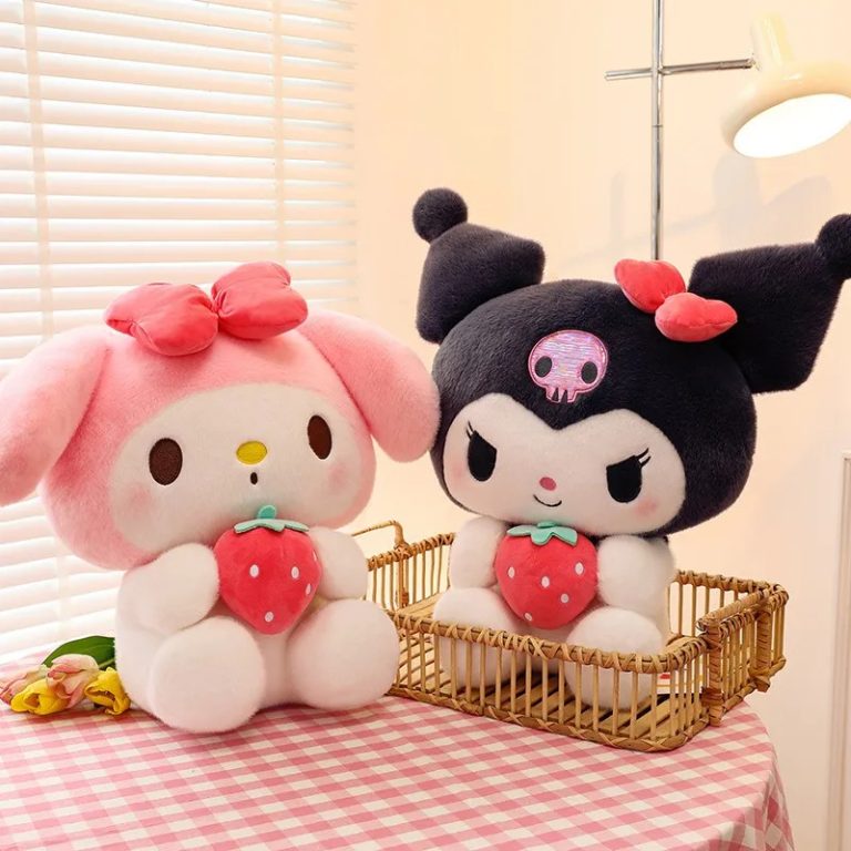 Strawberry Kuromi 40cm Plush Toy Soft Stuffed Melody Doll