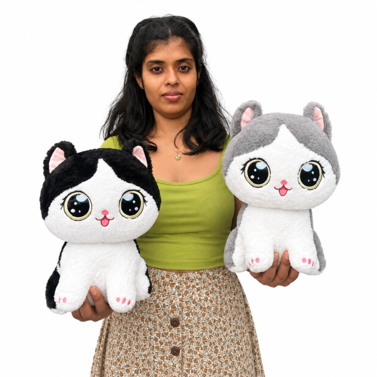 Free Delivery Sitting Cute Cat Plush Toy 30cm 🐱| SRI LANKA