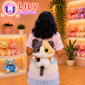 Free Delivery Soft Cute Cat Backpack Standing Cat Lightweight | Sri lanka