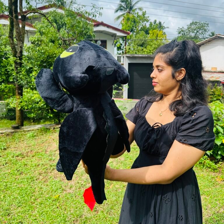 PREMIUM QUALITY BLACK TOOTHLESS PLUSH TOY 60CM