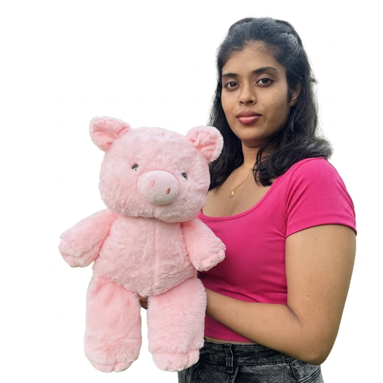 Free Delivery Plush LULU Pig Doll 40cm Premium Quality | SRI LANKA