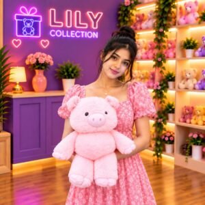 Alternative view of Free Delivery Plush LULU Pig Doll 40cm Premium Quality | SRI LANKA