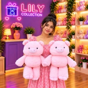 Free Delivery Plush LULU Pig Doll 40cm Premium Quality | SRI LANKA