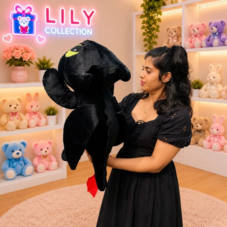 FREE DELIVERY PREMIUM QUALITY BLACK TOOTHLESS PLUSH TOY 60CM | Sri lanka
