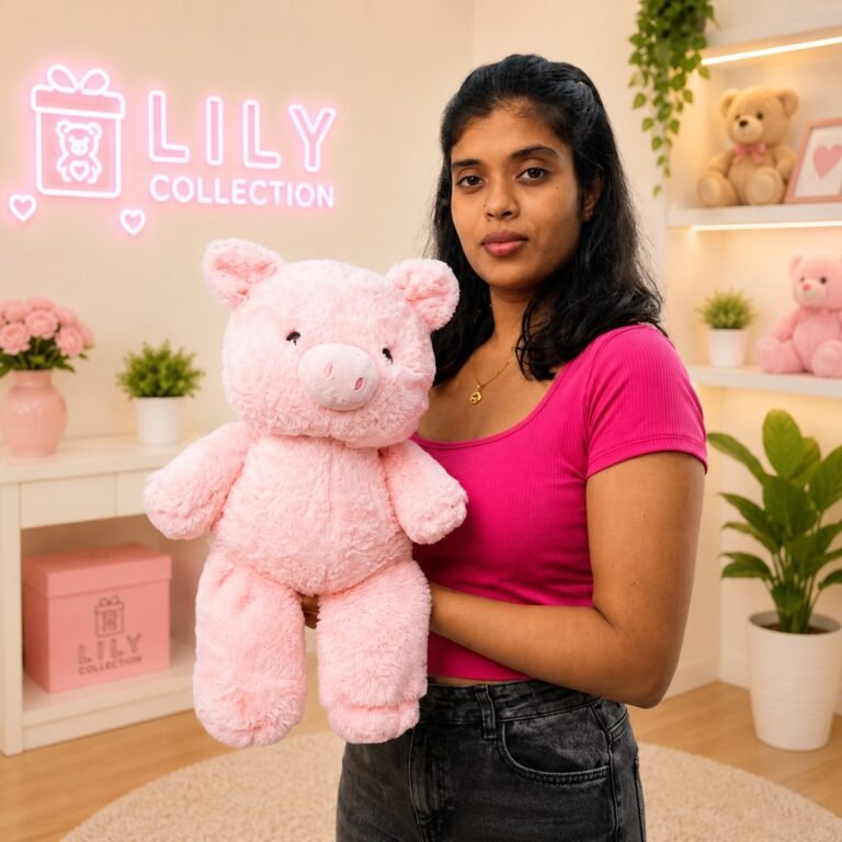Free Delivery Plush LULU Pig Doll 40cm Premium Quality | SRI LANKA