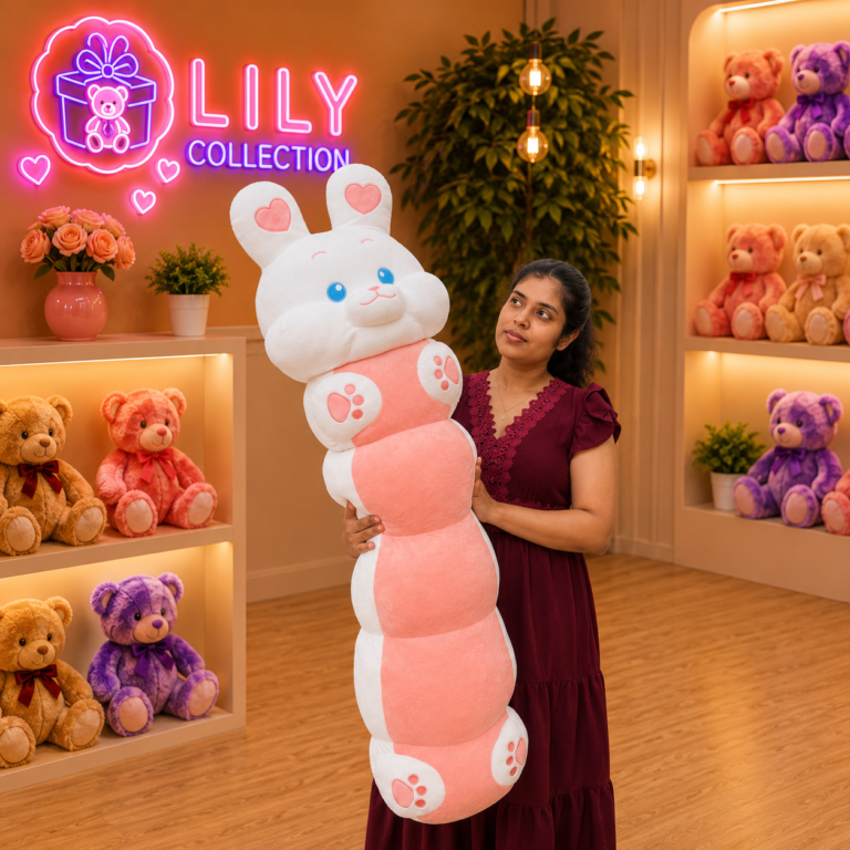 Free Delivery Long Body Bunny Plush Toy  4 Feet | Sri Lanka