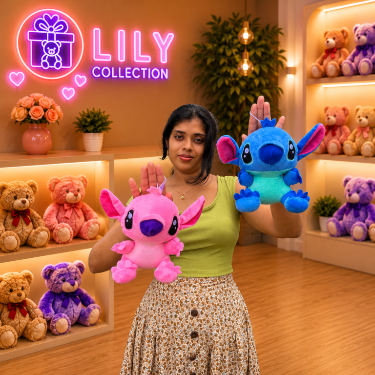 Free Delivery Baby Stitch Plush Toy – 15cm Premium Quality  | Sri Lanka