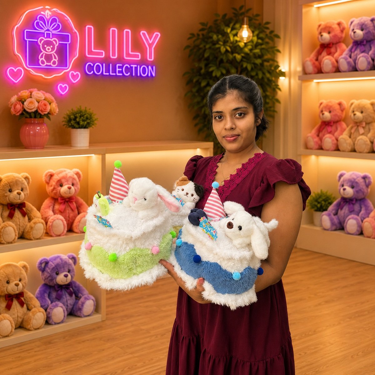 Free Delivery Plush Birthday Cake Unique | Sri Lanka 3 Free Delivery Plush Birthday Cake Unique | Sri Lanka - Image 3