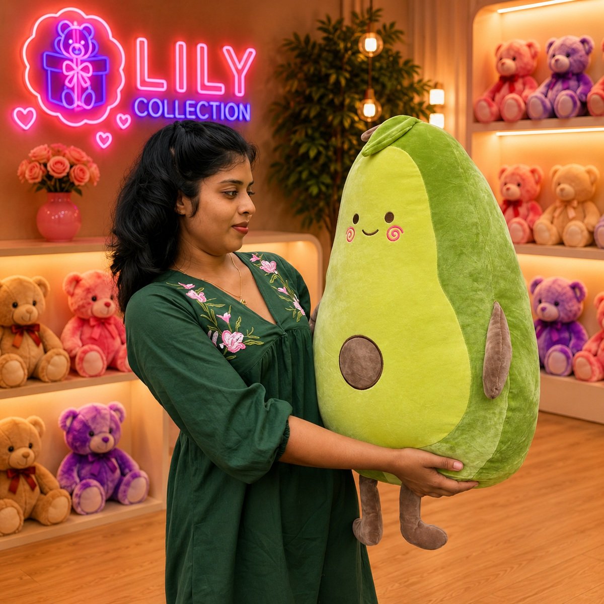 Free Delivery Avocado Premium Quality Pillow Plush Toy 85cm | Sri Lanka 4 Free Delivery Avocado Premium Quality Pillow Plush Toy 85cm | Sri Lanka - Image 4