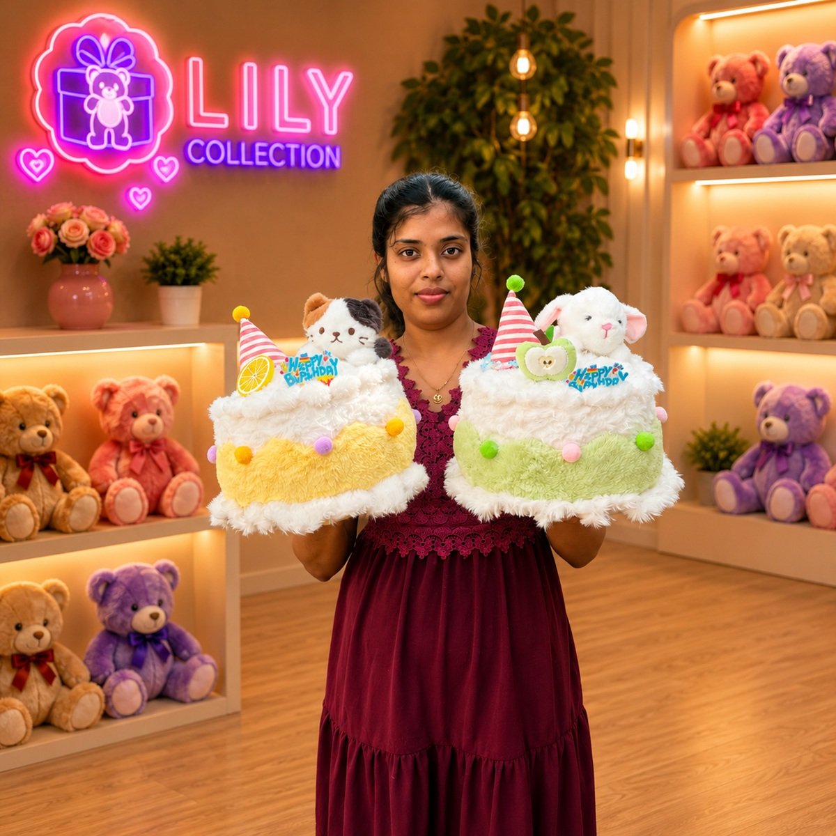 Free Delivery Plush Birthday Cake Unique | Sri Lanka 2 Free Delivery Plush Birthday Cake Unique | Sri Lanka - Image 2