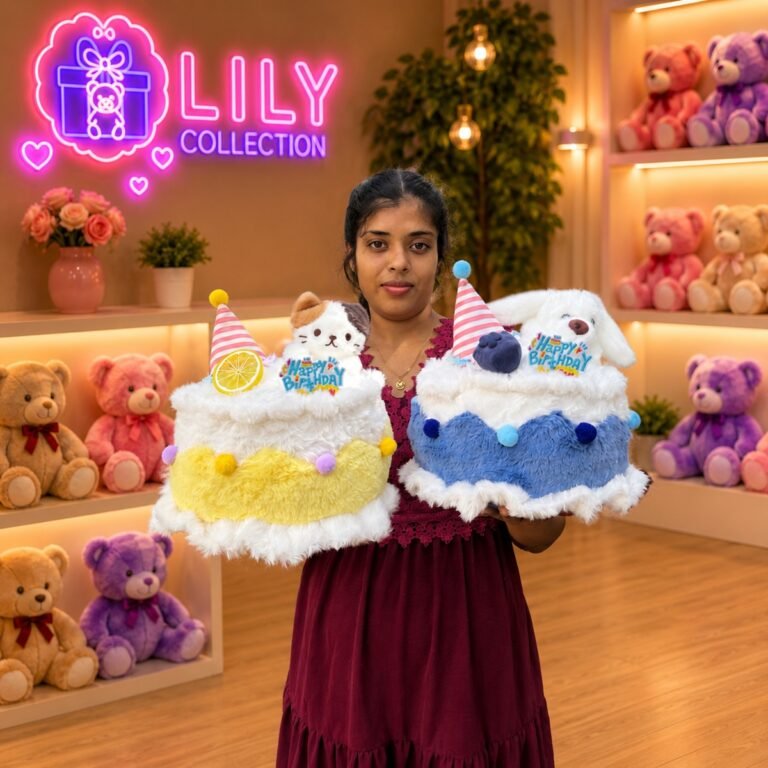 Free Delivery Plush Birthday Cake Unique | Sri Lanka