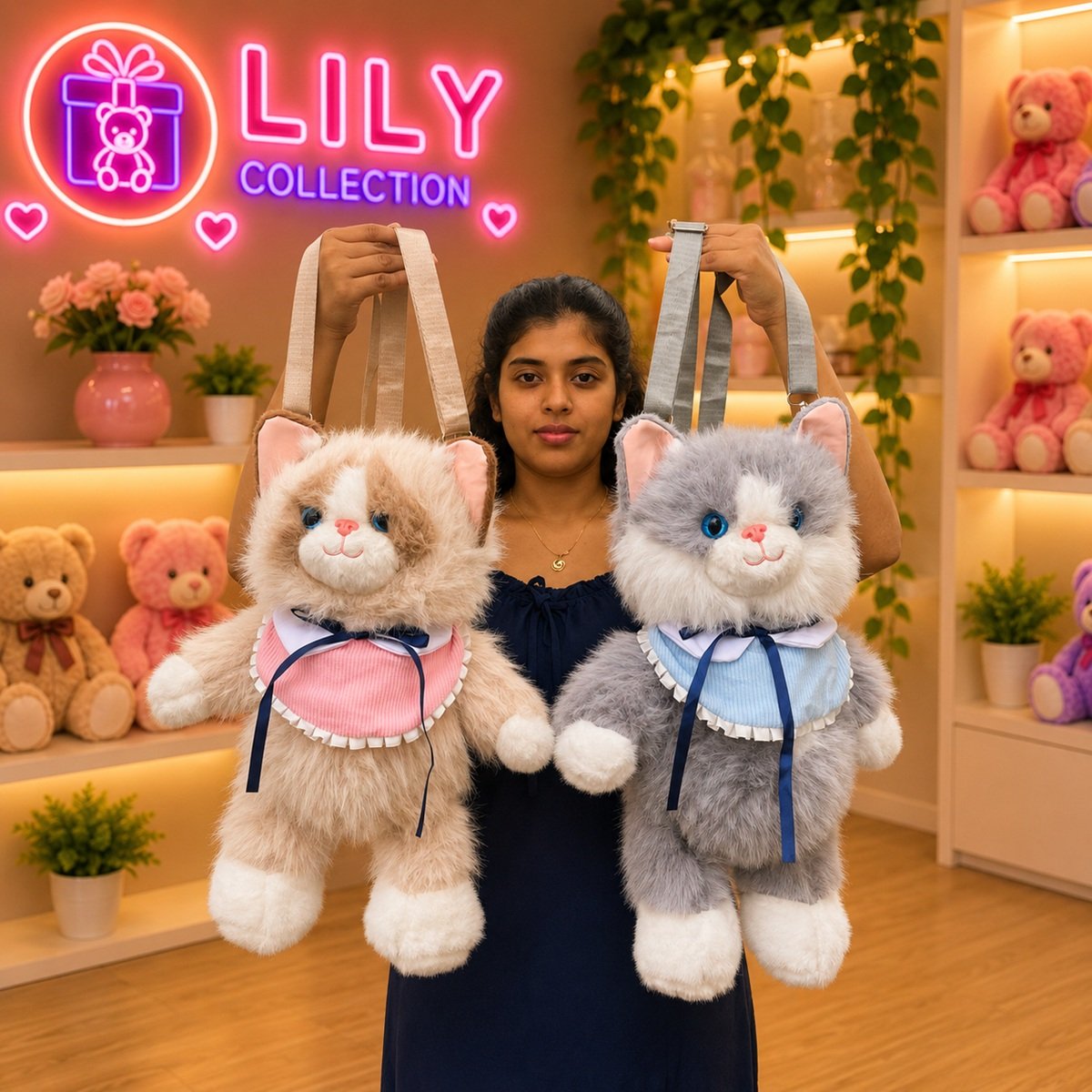 Free Delivery Persian Cat Premium Quality Plush Backpack 50cm | Sri Lanka 1 Free Delivery Persian Cat Premium Quality Plush Backpack 50cm | Sri Lanka
