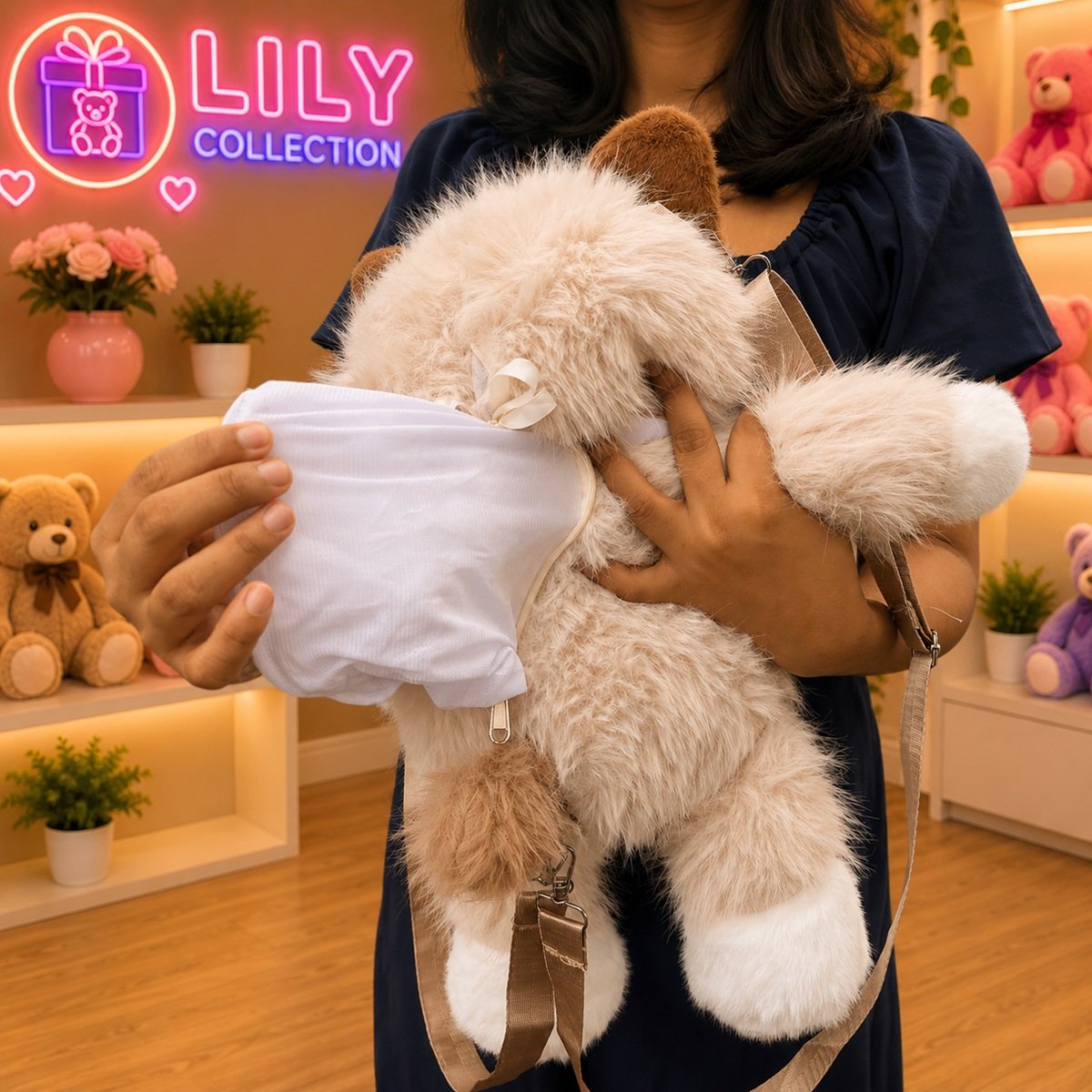 Free Delivery Persian Cat Premium Quality Plush Backpack 50cm | Sri Lanka 4 Free Delivery Persian Cat Premium Quality Plush Backpack 50cm | Sri Lanka - Image 4