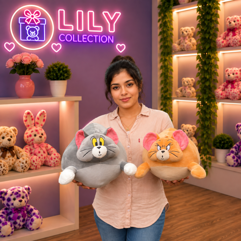 Free Delivery Tom & Jerry Pillow Uncommon Plush Toys 40cm | Sri Lanka