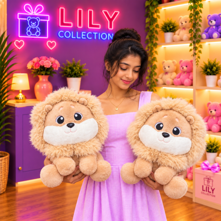 Free Delivery |🦁 Cute Romeo Lion Plush Toy 40cm Unique Gift | Sri Lanka