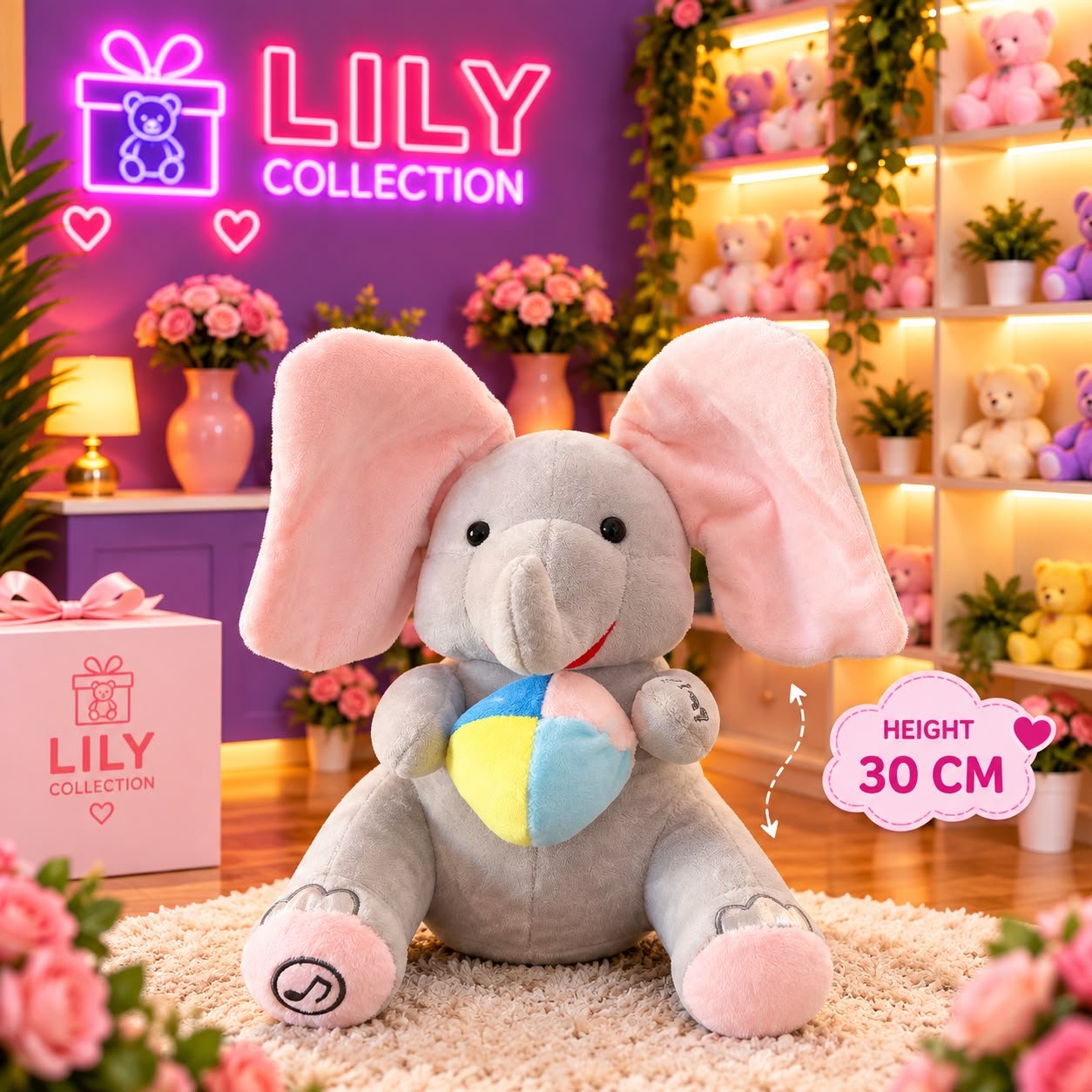 Free Delivery | 🐘 Hide & Seek Sings Elephant Plush Toy | Sri Lanka 6 Free Delivery | 🐘 Hide & Seek Sings Elephant Plush Toy | Sri Lanka - Image 6