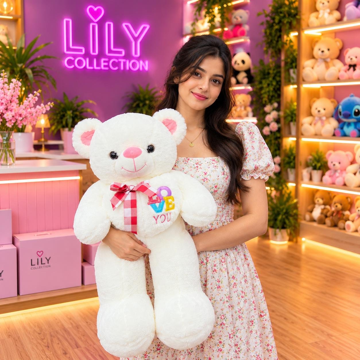 Free Delivery | 60cm Heart Teddy Bear Premium Quality 🧸❤️| Sri Lanka 4 Free Delivery | 60cm Heart Teddy Bear Premium Quality 🧸❤️| Sri Lanka - Image 4