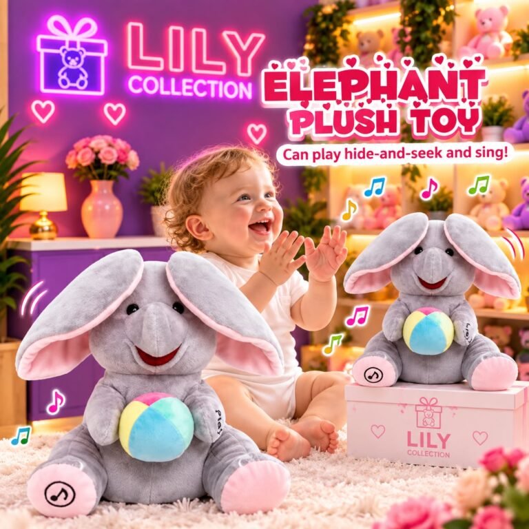 Free Delivery | 🐘 Hide & Seek Sings Elephant Plush Toy | Sri Lanka