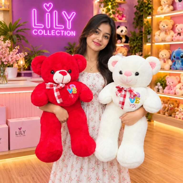 Free Delivery | 60cm Heart Teddy Bear Premium Quality 🧸❤️| Sri Lanka