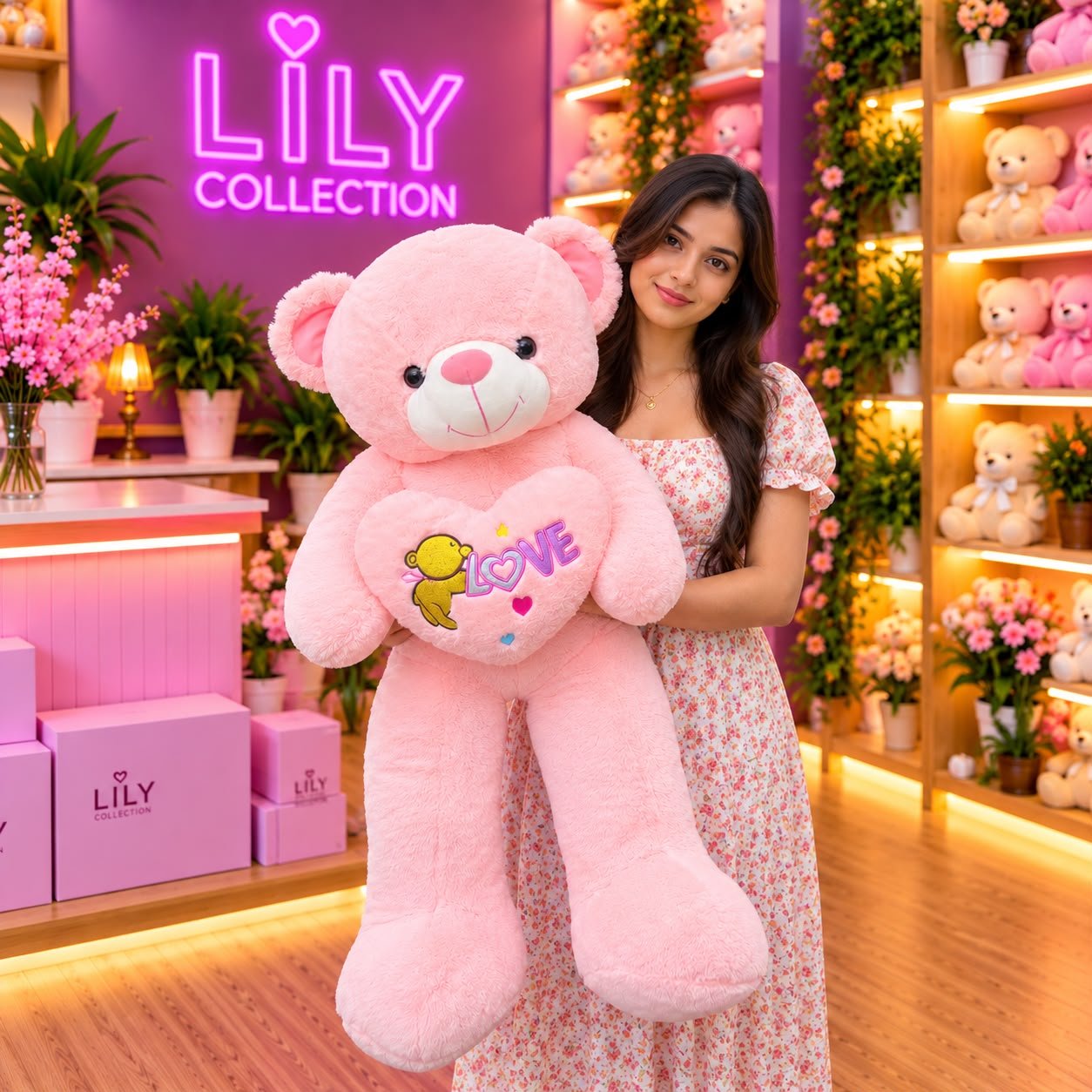 Free Delivery | Giant 3FT Heart Teddy – A Hug That Says It All! ❤️🧸| Sri lanka 5 Free Delivery | Giant 3FT Heart Teddy – A Hug That Says It All! ❤️🧸| Sri lanka - Image 5
