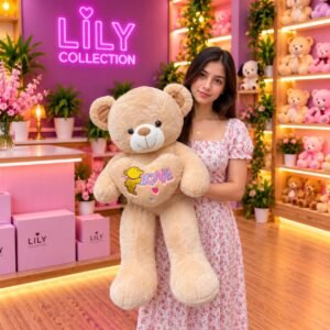 Free Delivery | Giant 3FT Heart Teddy – A Hug That Says It All! ❤️🧸| Sri lanka 8 WhatsApp Image 2026 10 05 at 16.223.21