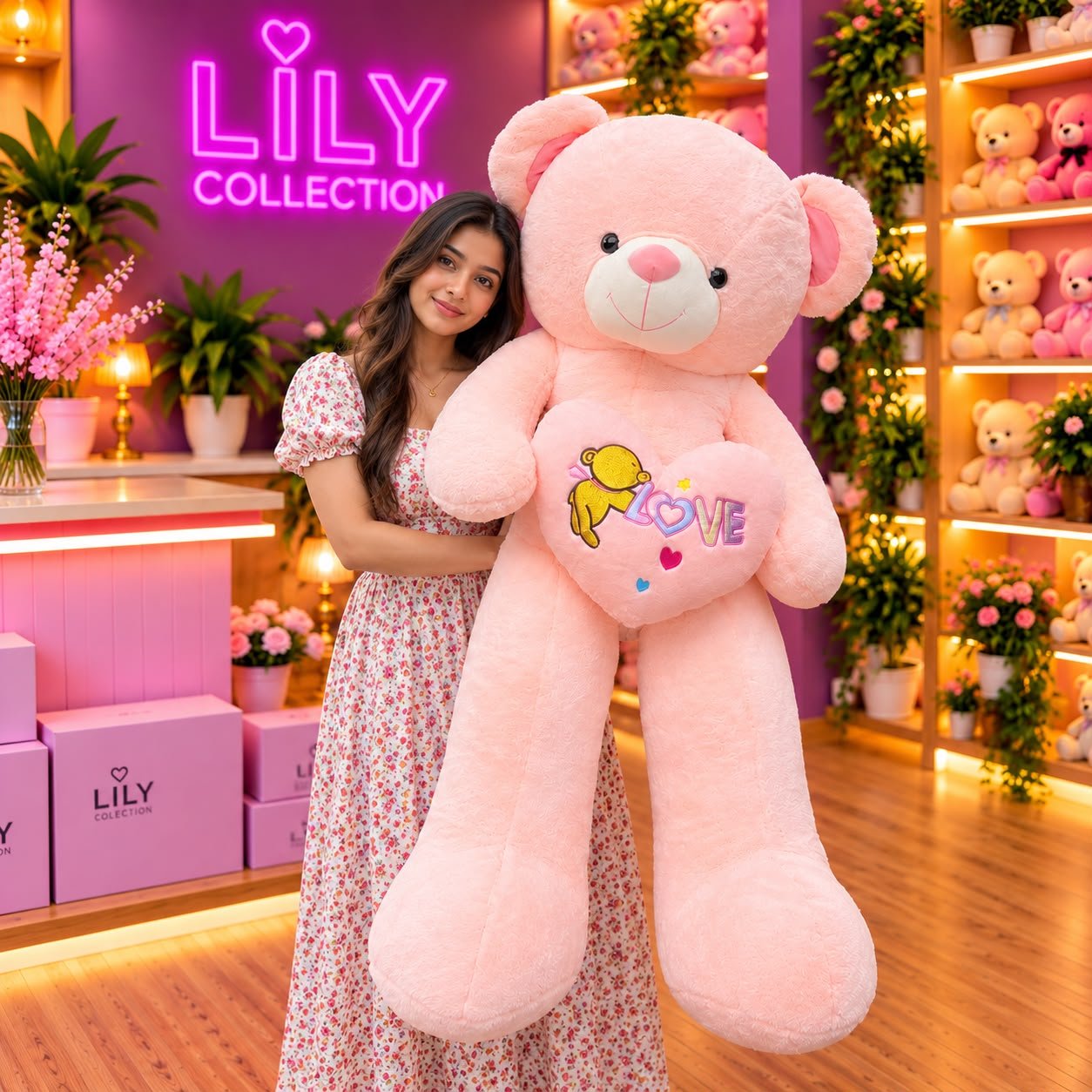 Free Delivery | Giant 5FT Heart Teddy – A Hug That Says It All! ❤️🧸| Sri lanak 4 Free Delivery | Giant 5FT Heart Teddy – A Hug That Says It All! ❤️🧸| Sri lanak - Image 4