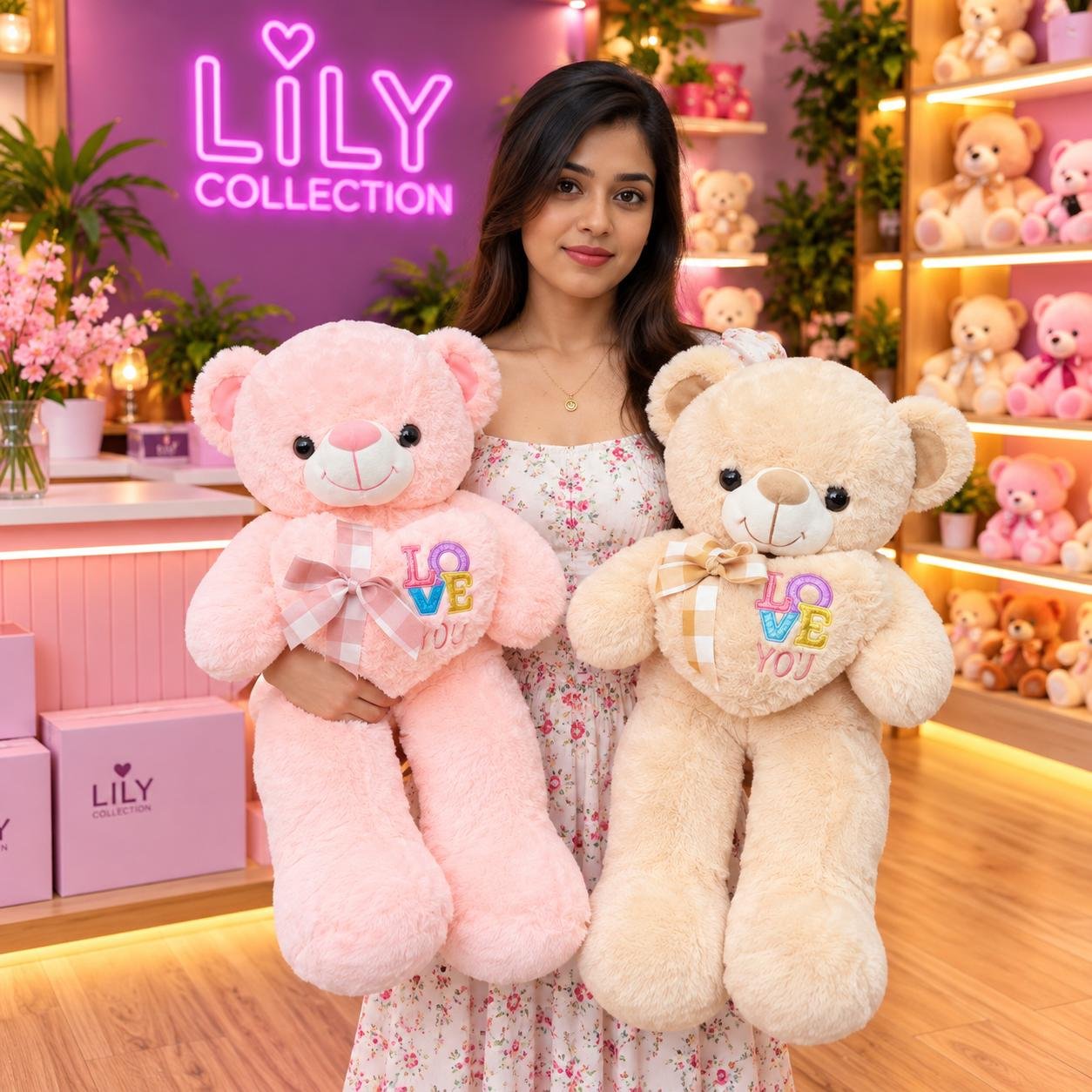 Free Delivery | 60cm Heart Teddy Bear Premium Quality 🧸❤️| Sri Lanka 2 Free Delivery | 60cm Heart Teddy Bear Premium Quality 🧸❤️| Sri Lanka - Image 2