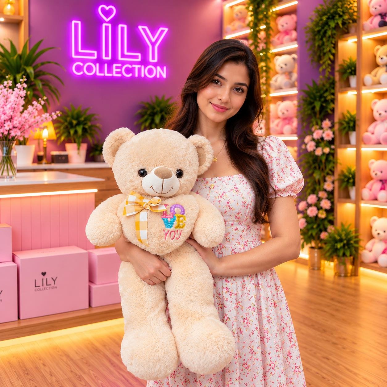 Free Delivery | 60cm Heart Teddy Bear Premium Quality 🧸❤️| Sri Lanka 5 Free Delivery | 60cm Heart Teddy Bear Premium Quality 🧸❤️| Sri Lanka - Image 5