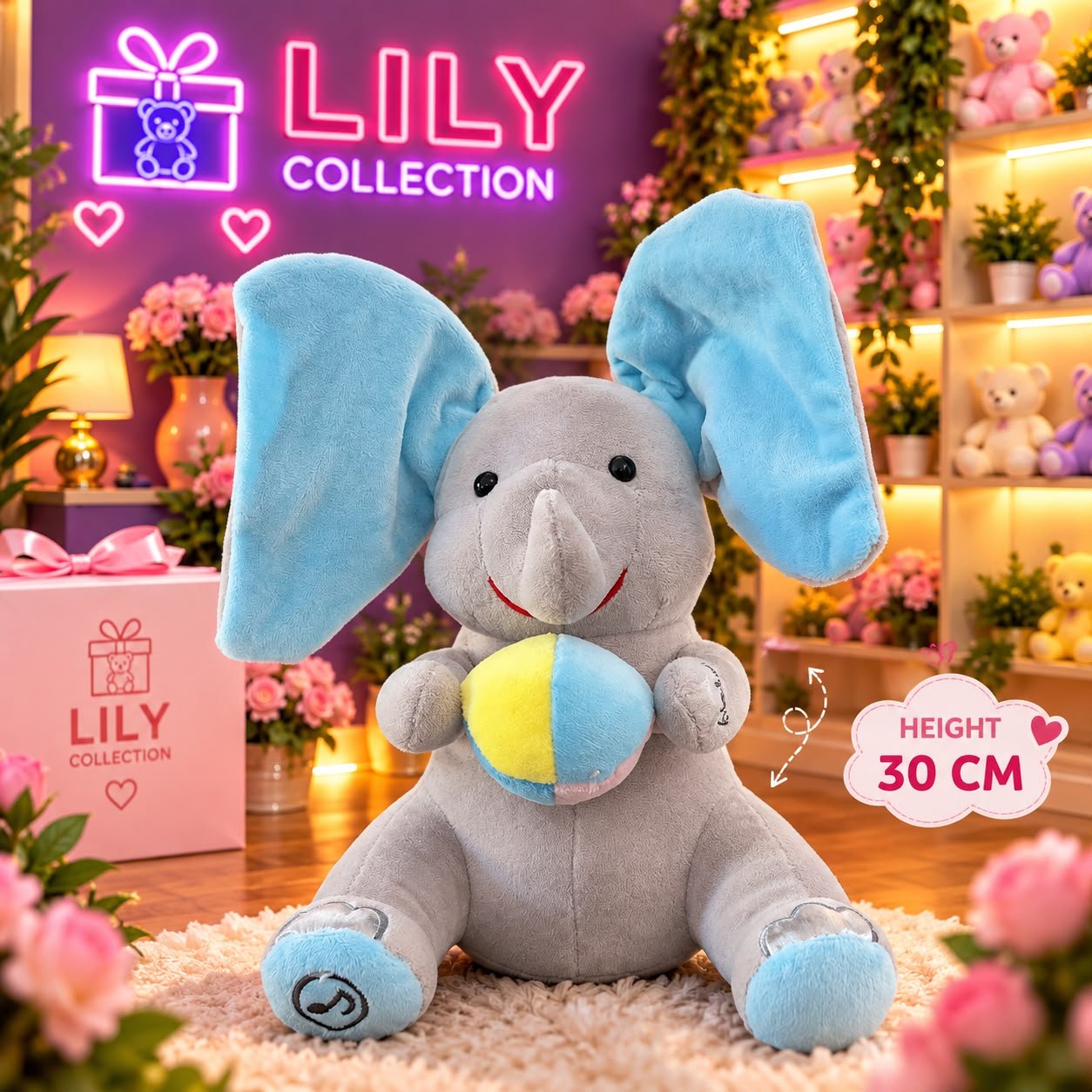 Free Delivery | 🐘 Hide & Seek Sings Elephant Plush Toy | Sri Lanka 7 Free Delivery | 🐘 Hide & Seek Sings Elephant Plush Toy | Sri Lanka - Image 7