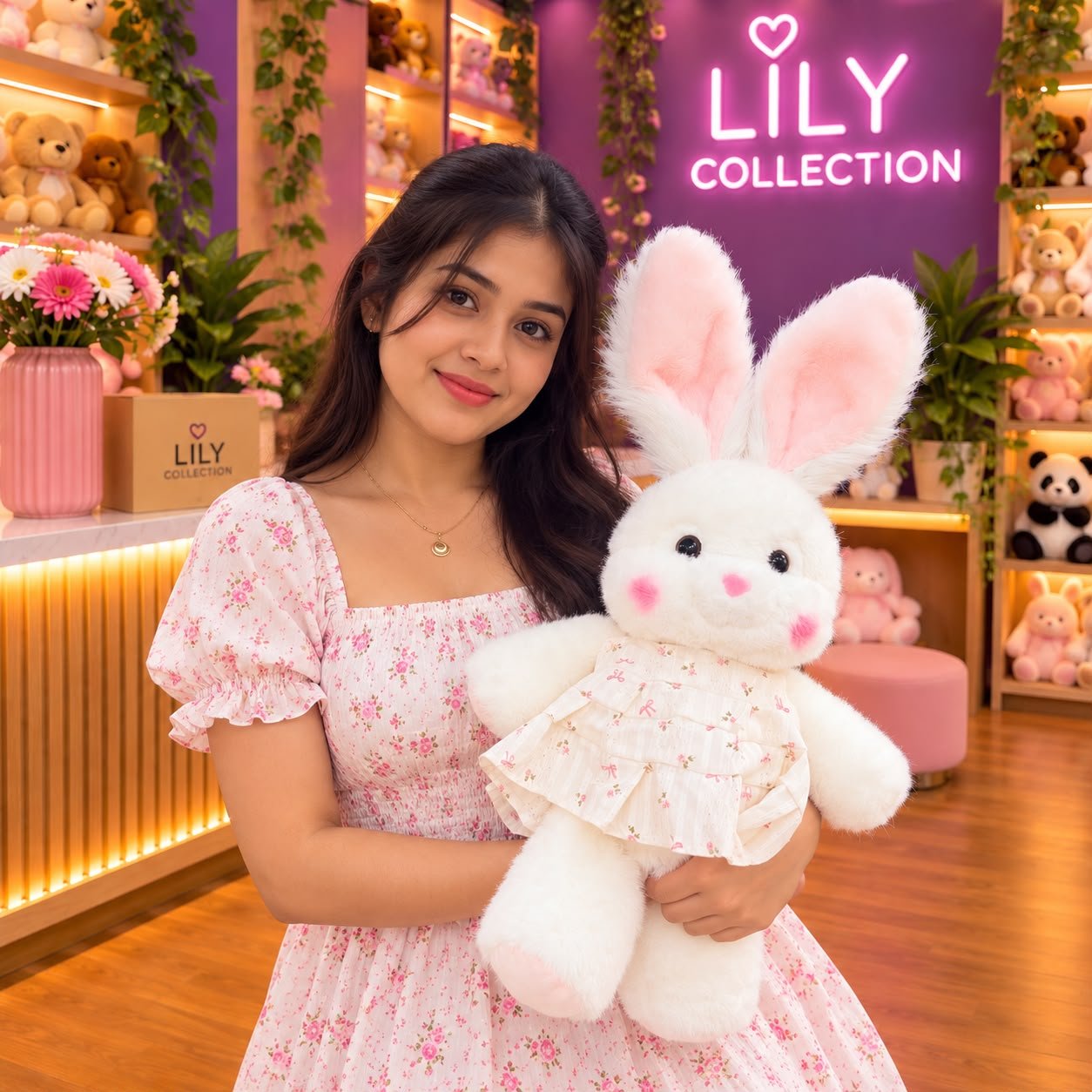 Free Delivery |🐰Fluffy Bunny – The Cutest Gift Ever! 💕| Sri Lanka 2 Free Delivery |🐰Fluffy Bunny – The Cutest Gift Ever! 💕| Sri Lanka - Image 2