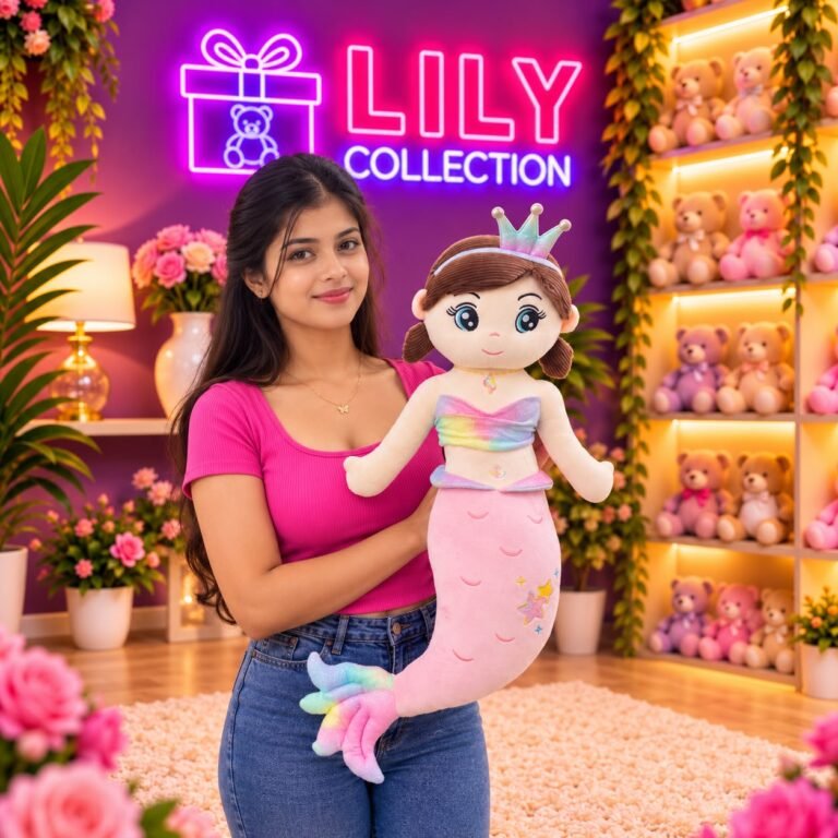 🧜‍♀️ Cute Mermaid Plush Toy 70cm | Free Delivery Sri Lanka 💖