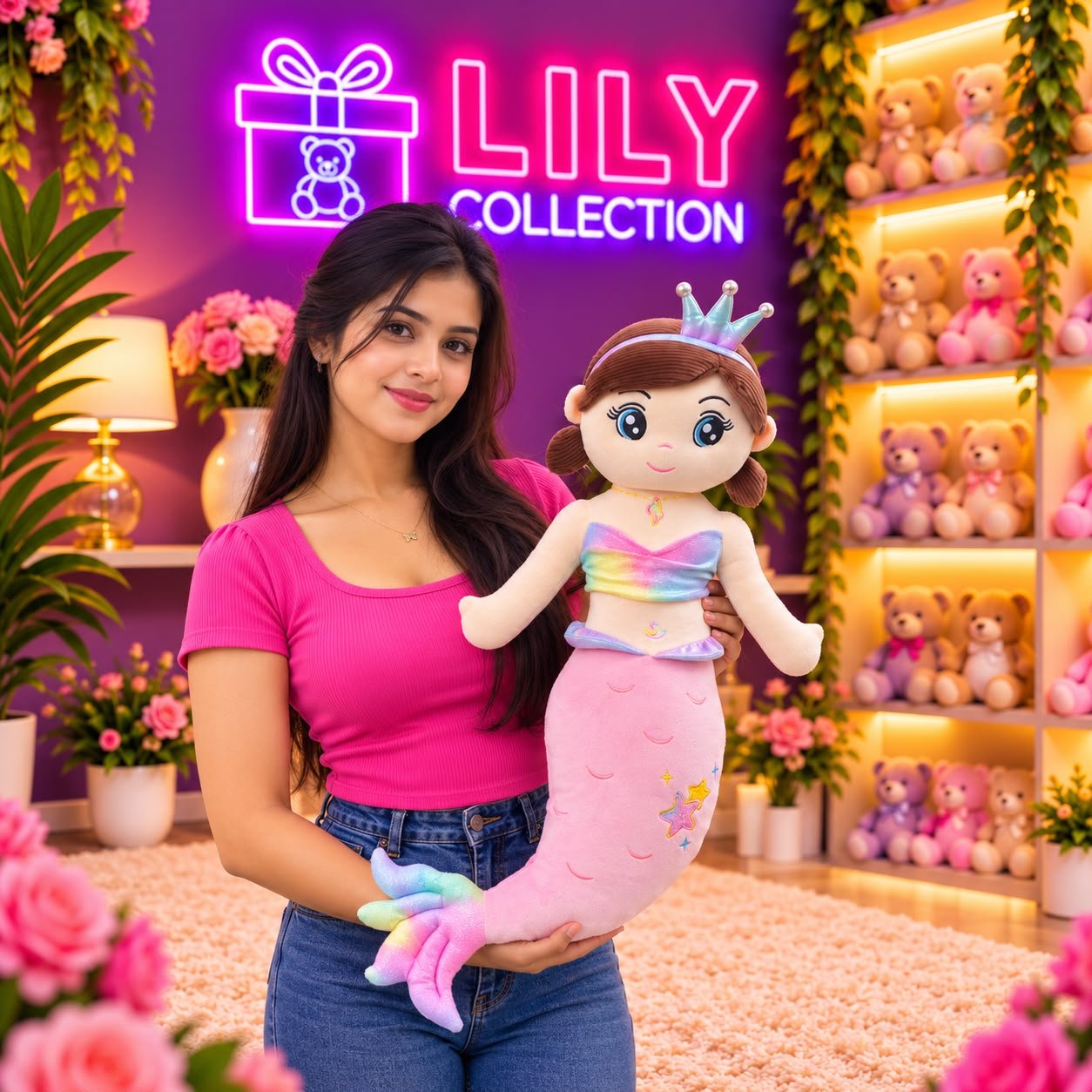 π§ββοΈ Cute Mermaid Plush Toy 70cm | Free Delivery Sri Lanka π 3 π§ββοΈ Cute Mermaid Plush Toy 70cm | Free Delivery Sri Lanka π - Image 3