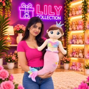 🧜‍♀️ Cute Mermaid Plush Toy 70cm | Free Delivery Sri Lanka 💖 - Image 4