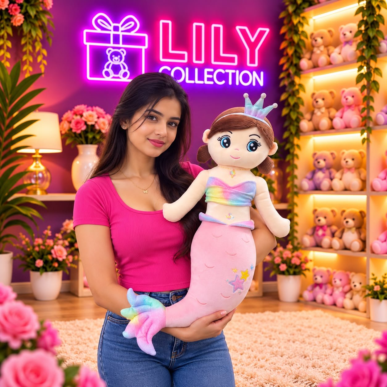 π§ββοΈ Cute Mermaid Plush Toy 70cm | Free Delivery Sri Lanka π 4 π§ββοΈ Cute Mermaid Plush Toy 70cm | Free Delivery Sri Lanka π - Image 4