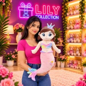 🧜‍♀️ Cute Mermaid Plush Toy 70cm | Free Delivery Sri Lanka 💖 - Image 5