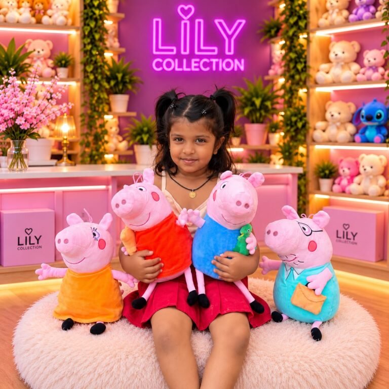 Free Delivery |🐷 Peppa Pig Family – Premium Plush Toys 💗| Sri Lanka