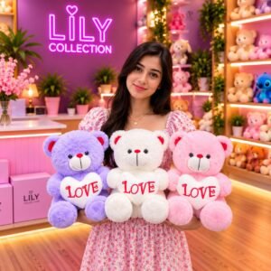 Alternative view of Free Delivery |❤️ Heart Teddy Bear – A Lovely Gift for Someone Special 🧸| Sri Lanka