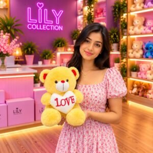 Free Delivery |❤️ Heart Teddy Bear – A Lovely Gift for Someone Special 🧸| Sri Lanka - Image 4