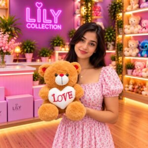 Free Delivery |❤️ Heart Teddy Bear – A Lovely Gift for Someone Special 🧸| Sri Lanka - Image 7