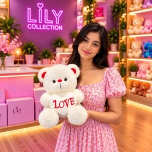Free Delivery |❤️ Heart Teddy Bear – A Lovely Gift for Someone Special 🧸| Sri Lanka - Image 6