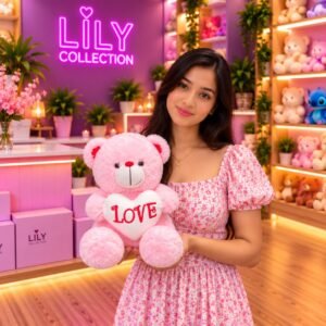 Free Delivery |❤️ Heart Teddy Bear – A Lovely Gift for Someone Special 🧸| Sri Lanka - Image 9