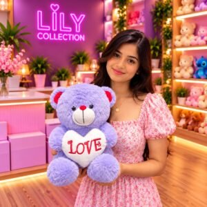 Free Delivery |❤️ Heart Teddy Bear – A Lovely Gift for Someone Special 🧸| Sri Lanka - Image 8